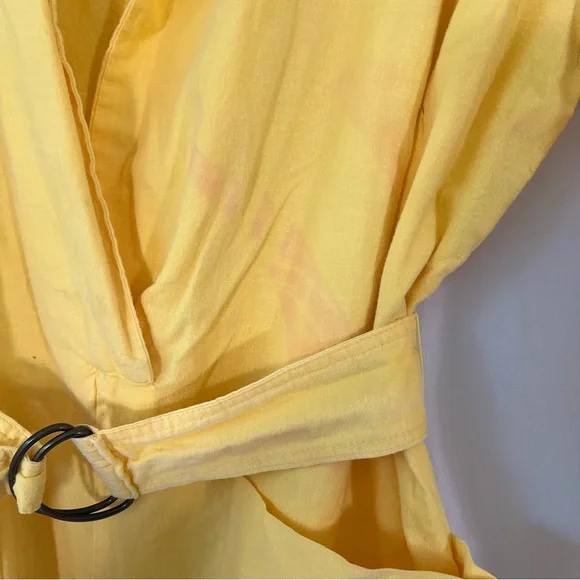 E.Z. Spirit Vintage 80s Yellow Belted Jumpsuit - Picture 7 of 11